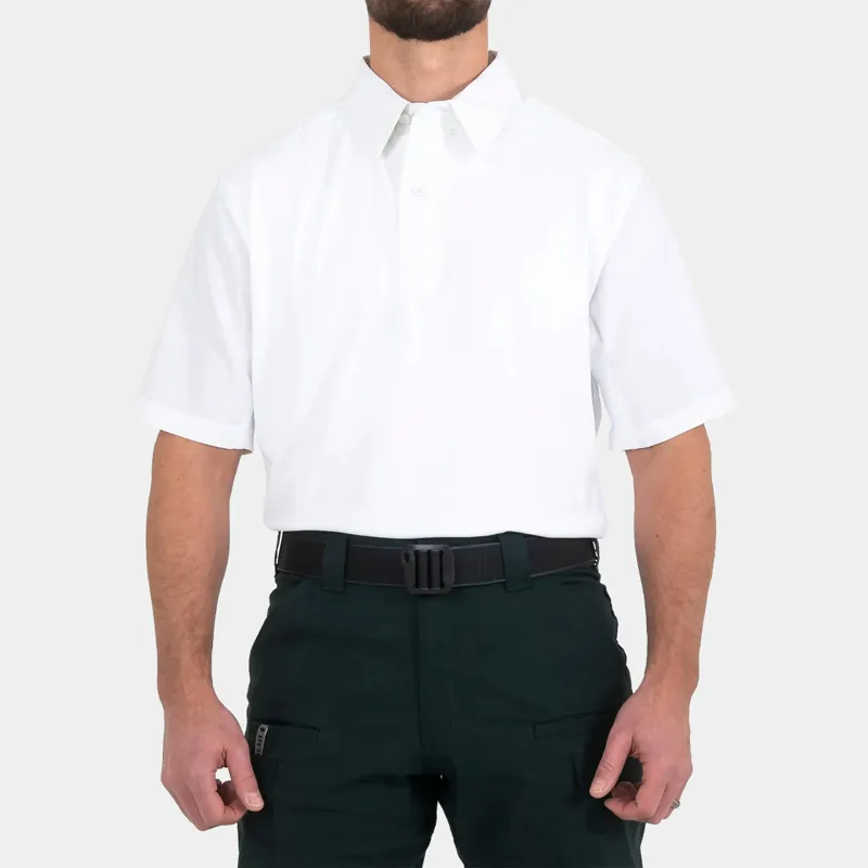 First Tactical Polo de Manga Corta Performance · Blanco
