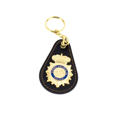 Llavero de Piel Escudo CNP - SHOKE
