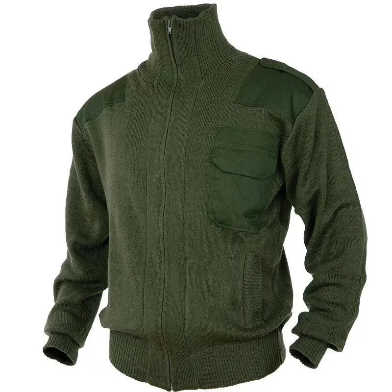 MilTec Cárdigan · Verde oliva