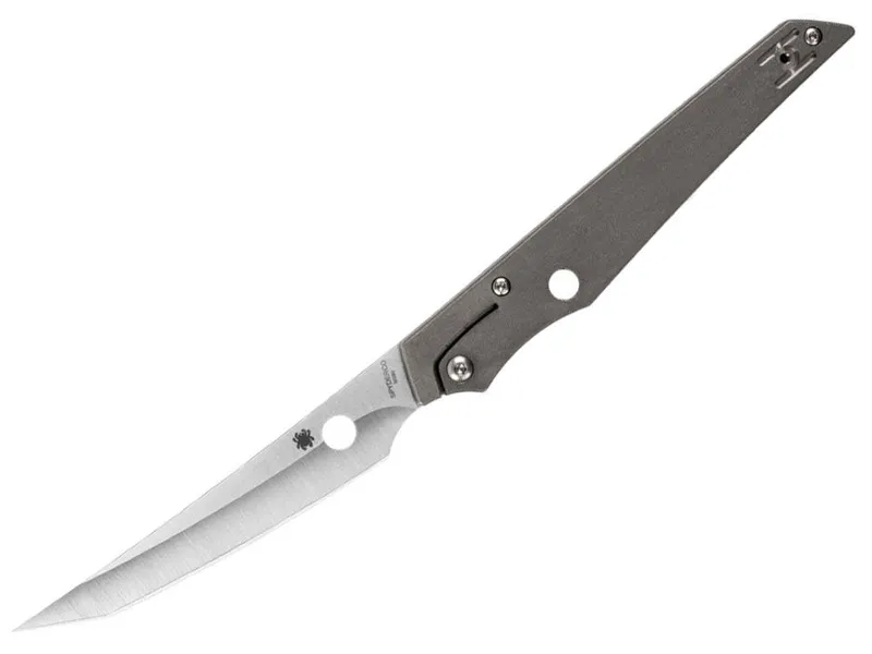 Spyderco Navaja Cobol Titanium · Gris