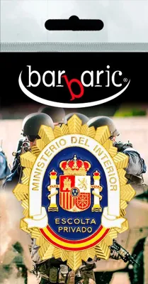 Placa Identificación Barbaric Escolta Privado - Barbaric Force