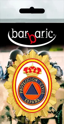 Placa Identificación Barbaric Protección Civil - Barbaric Force