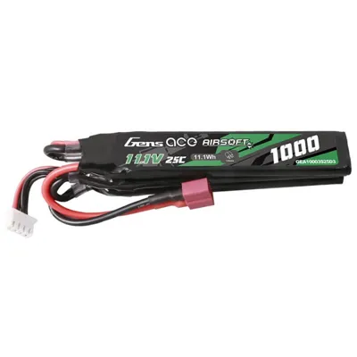 LIPO Nunchuk Triple 1000mAh 11.1V 25C (T-Plug) - Gens Ace