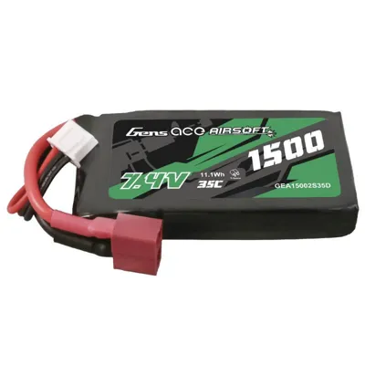 LIPO Stick Mini 1500mAh 7.4V 35C (T-Plug) - GENS ACE