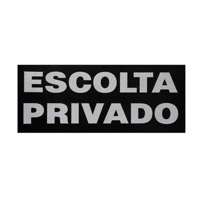 Reflectante con Texto Escolta Privado - SHOKE