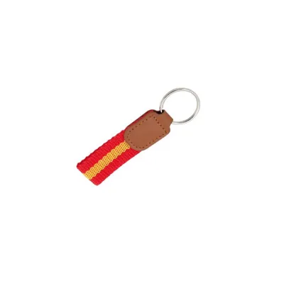 Llavero Bandera de España Cuero y Nylon - SHOKE