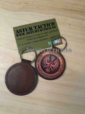 Llavero Ejército de Tierra de Cuero