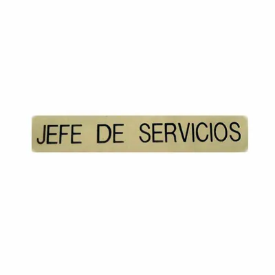 Emblema Metálico Jefe de Servicios - SHOKE