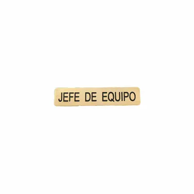 Emblema Metálico Jefe de Equipo - SHOKE