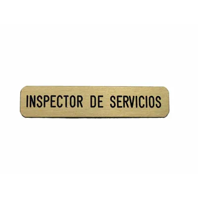 Emblema Metálico Inspector de Servicios - SHOKE