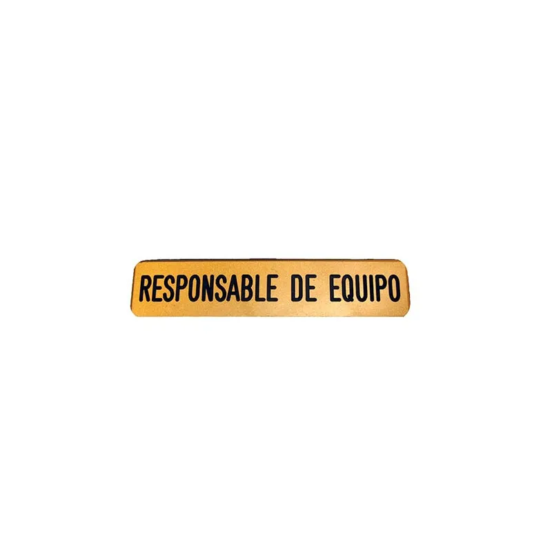 SHOKE Emblema Responsable de Equipo