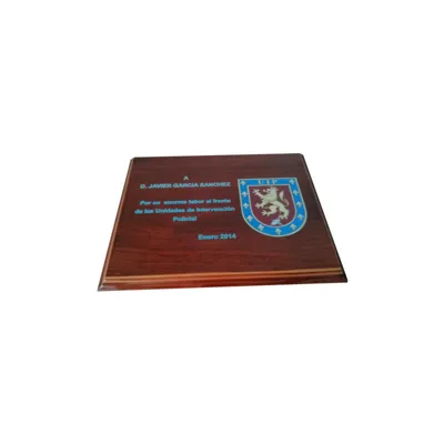Placa Conmemorativa UIP Impresa a Color (210 x 165mm) - SHOKE