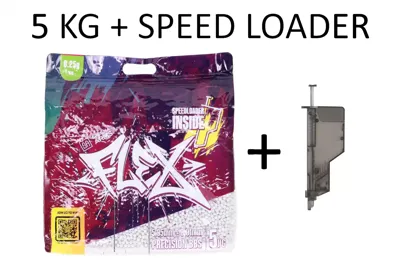 Pallini Bio 0,25 gr Flex Box Da 5 kg + Speed Loader - SPECNA ARMS - SERIE FLEX