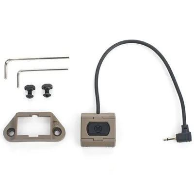 Switch y Montura M-LOK para Linterna ML ModButton Lite Conector 2.5mm - Wadsn