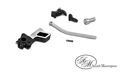 CNC Steel Hammer & Sear Set for Marui Hi-Capa (S Style Square) - Airsoft Masterpiece