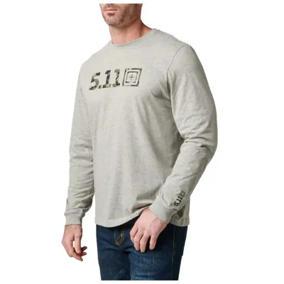 Logo Fill Long Sleeve Tee - Heather - 5.11 Tactical