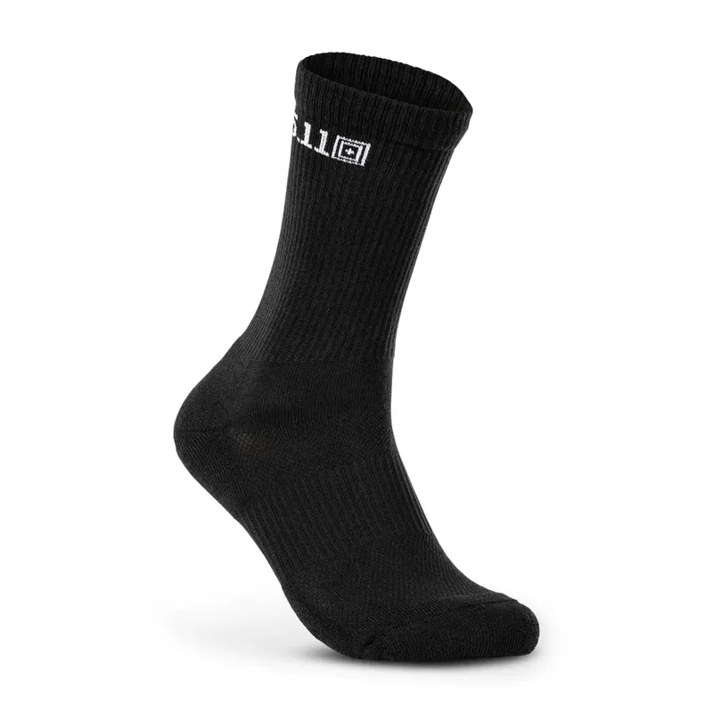 5.11 Tactical Duty Ready Basic Crew Socks 4 Pack · Negro