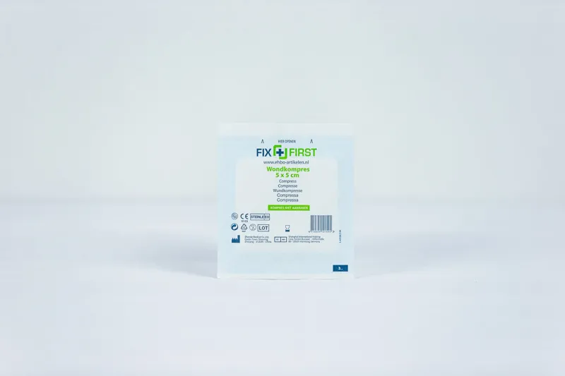 FixFirst Gaaskompres 5 X 5cm
