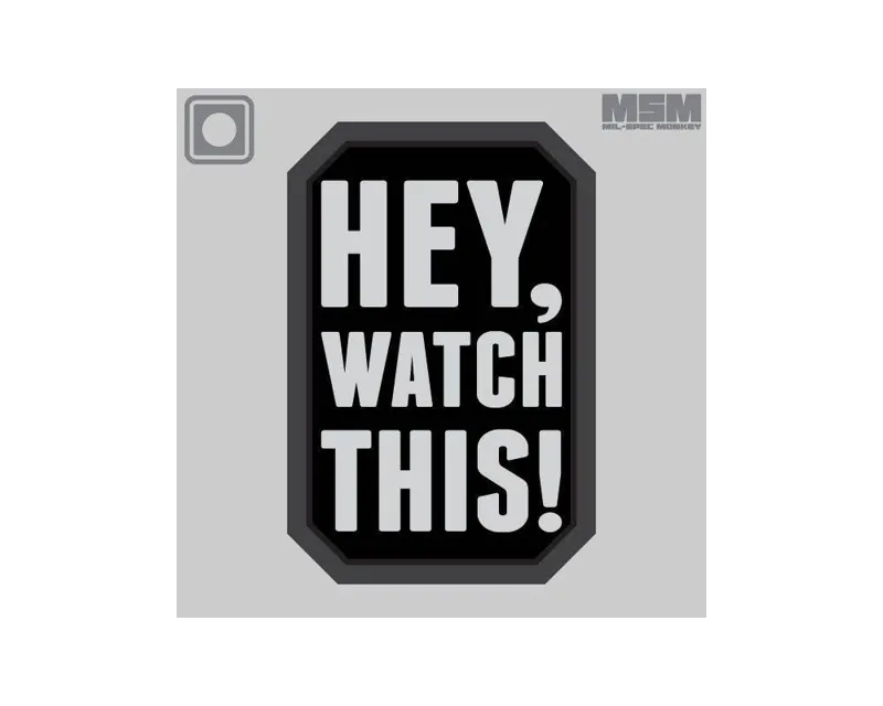 MilSpec Monkey Hey Watch This PVC · Tan / FDE