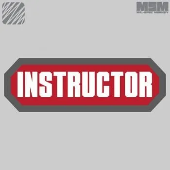 MilSpec Monkey Instructor Patch · Rojo