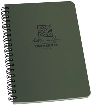 Maxi Side Spiral Notebook 22 X 28cm - Drab - Rite in the Rain