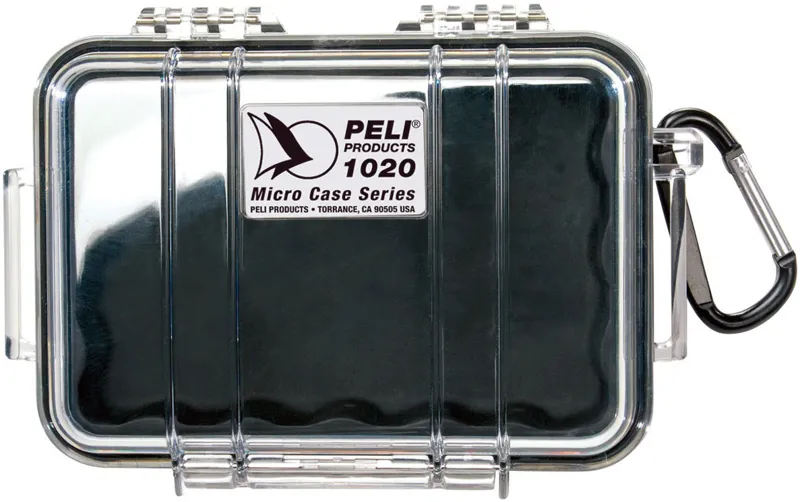 Peli Micro Case 1020 - Clear · Negro