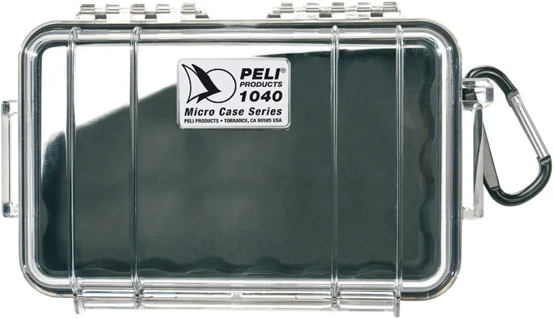 Peli Micro Case 1040 - Clear · Negro