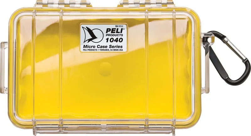 Peli Micro Case 1040 - Clear · Amarillo
