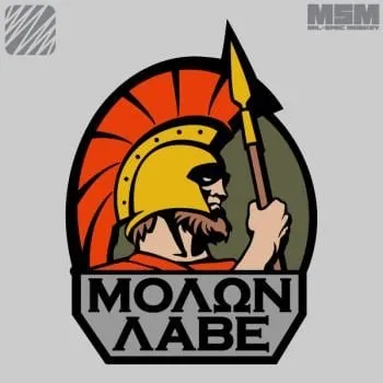 MilSpec Monkey Molon Labe Patch · Multicam