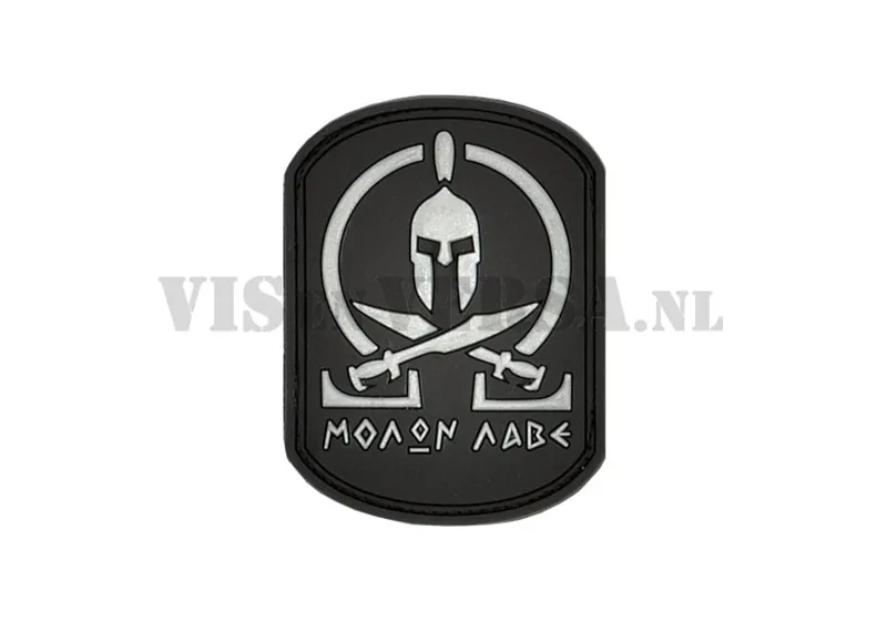 NLTactical BV Molon Labe Rubber Patch · Negro