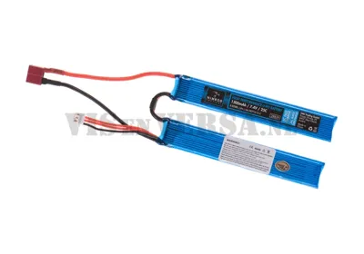 LIPO 7.4V 1300mAh Twin - T-Plug (Deans) - Nimrod Tactical