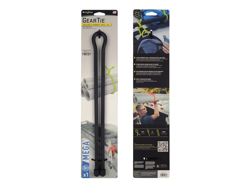 Nite Ize Gear Tie 32" Mega · Negro