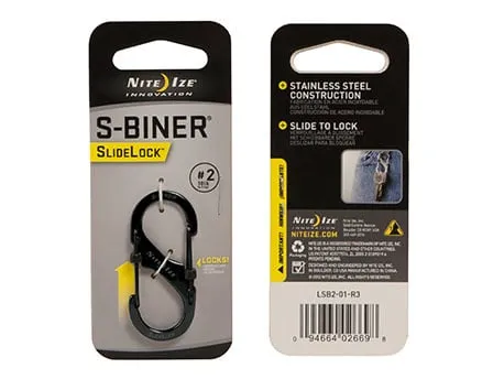 Nite Ize S-Biner #2 Slidelock · Negro