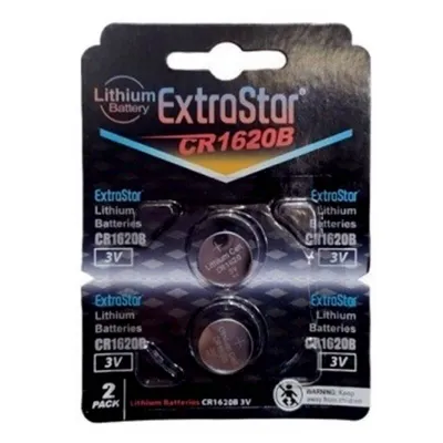 Pila Botón CR1620 JCR1620B Pack 2U - EXTRASTAR