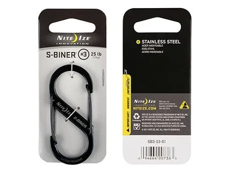 Nite Ize S-Biner #3 · Negro