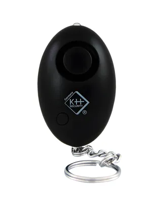 Sleutelhanger Alarm (Met LED Lampje) - Zwart - KH Security