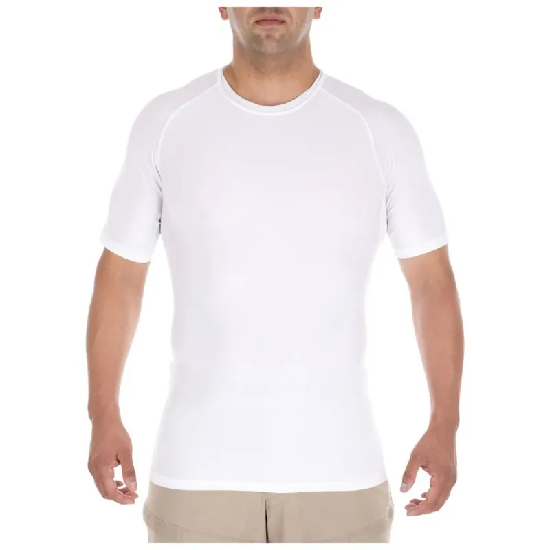 5.11 Tactical Tight Crew Short Sleeve Shirt · Blanco