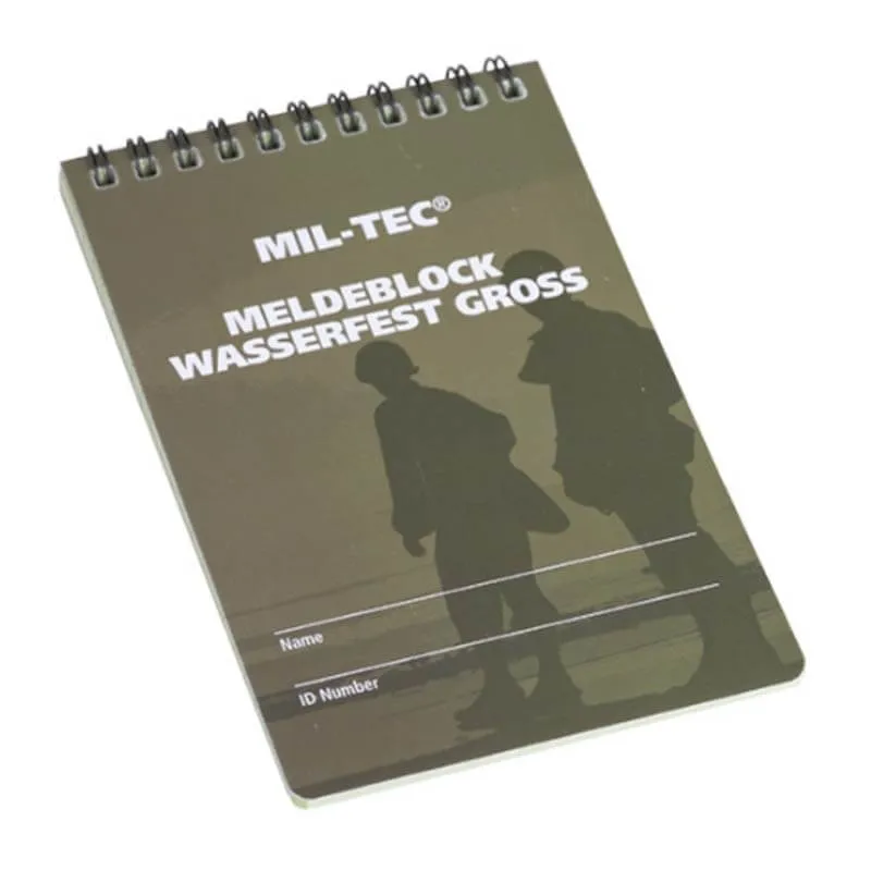 MilTec Libreta Impermeable Waterproof Big Message Book