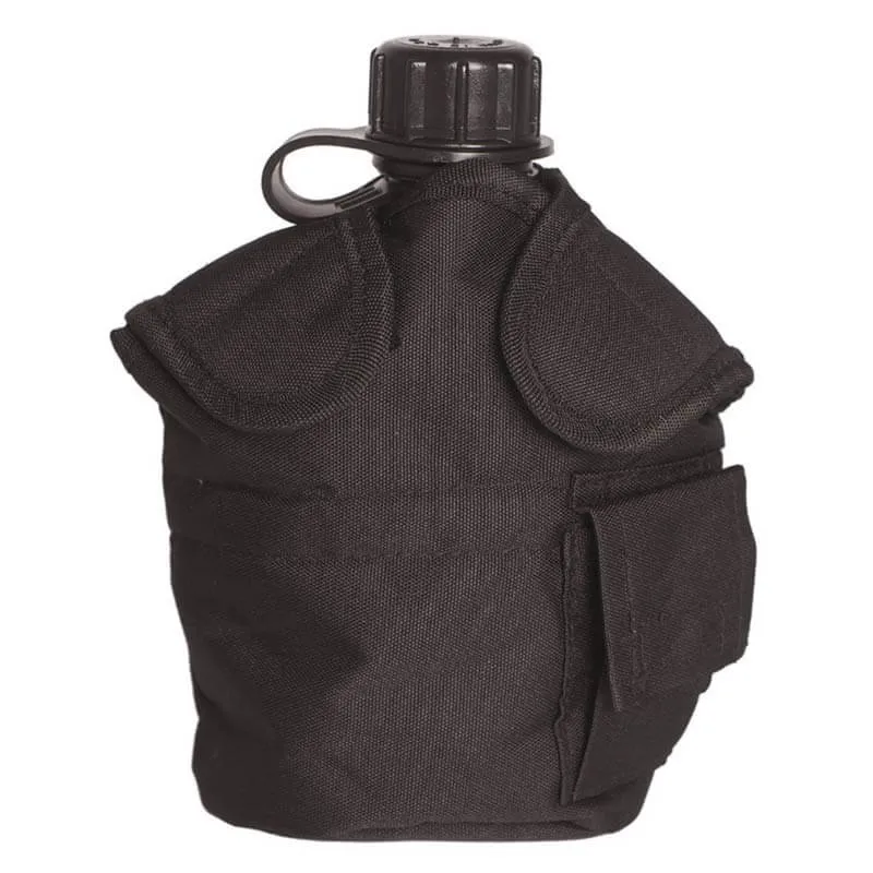 Mil-Tec Porta Cantimplora US MOLLE · Negro