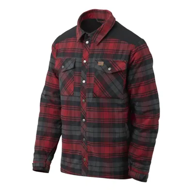 Winter Warden Shirt - Slate Crimson Plaid - Helikon-Tex
