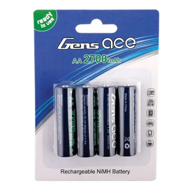 Pila Aa Recargable Ni-Mh Power 2700mAh Pack 4U - Gens Ace