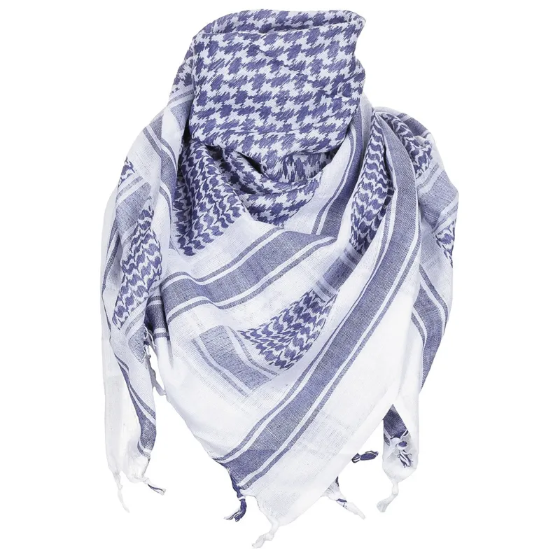 Great Oak Shemagh Wit Blauw