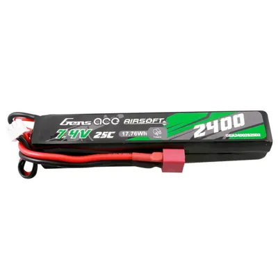 LIPO Nunchuk Doble 2400mAh 7.4V 25C (T-Plug) - Gens Ace