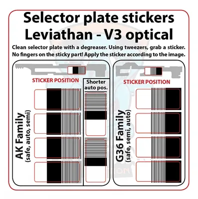 Selector Plate Stickers for Leviathan - V3 Optical - JeffTron