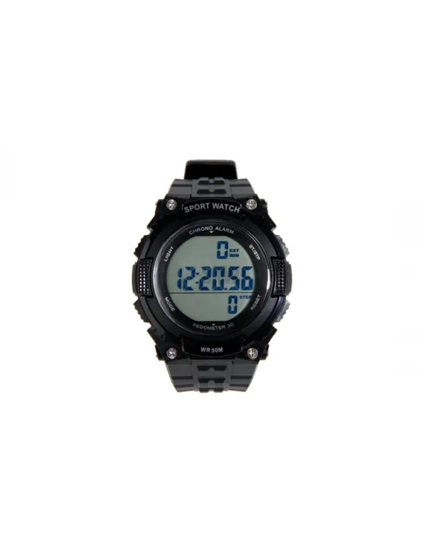 Tactical Watch with Pedometer · Negro