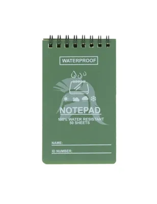 Notebook Waterproof 12x8cm