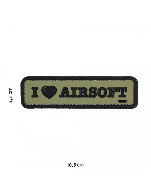 Patch - I Love · Verde / OD