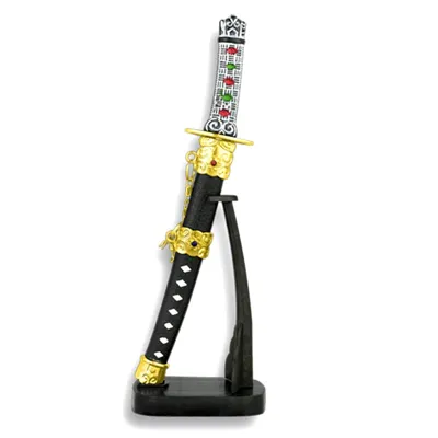 Katana Ornamental Mini Estilo Japonés 32140 (con Soporte) - TOLE10 IMPERIAL