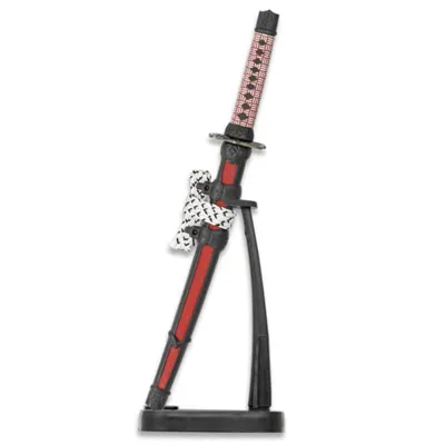 Katana Ornamental Mini Estilo Japonés 32482 (con Soporte) - TOLE10 IMPERIAL