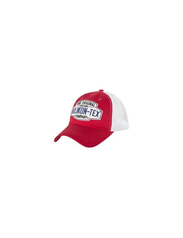 Trucker Logo Cap · Red white